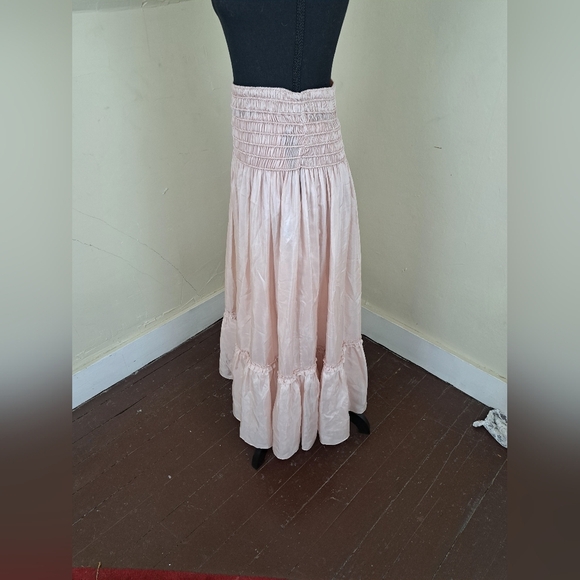 Tory Burch CORDED Silk SKIRT Iced Pink Size 8 - Picture 5 of 16